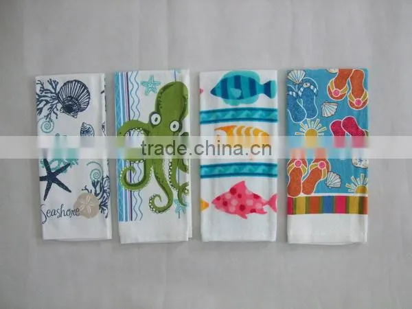 cotton printed kitchen luxury towels sea style china supplier china wholesale alibaba