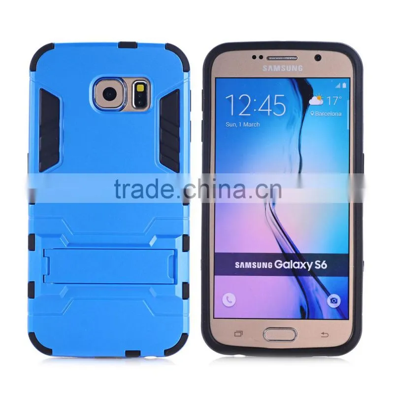 Hard hybrid silicone+pc case for Samsung Galaxy S6 armor case,for Samsung Galaxy S6 case