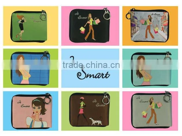 JSMART short wallet sublimation printing microfiber photo bag