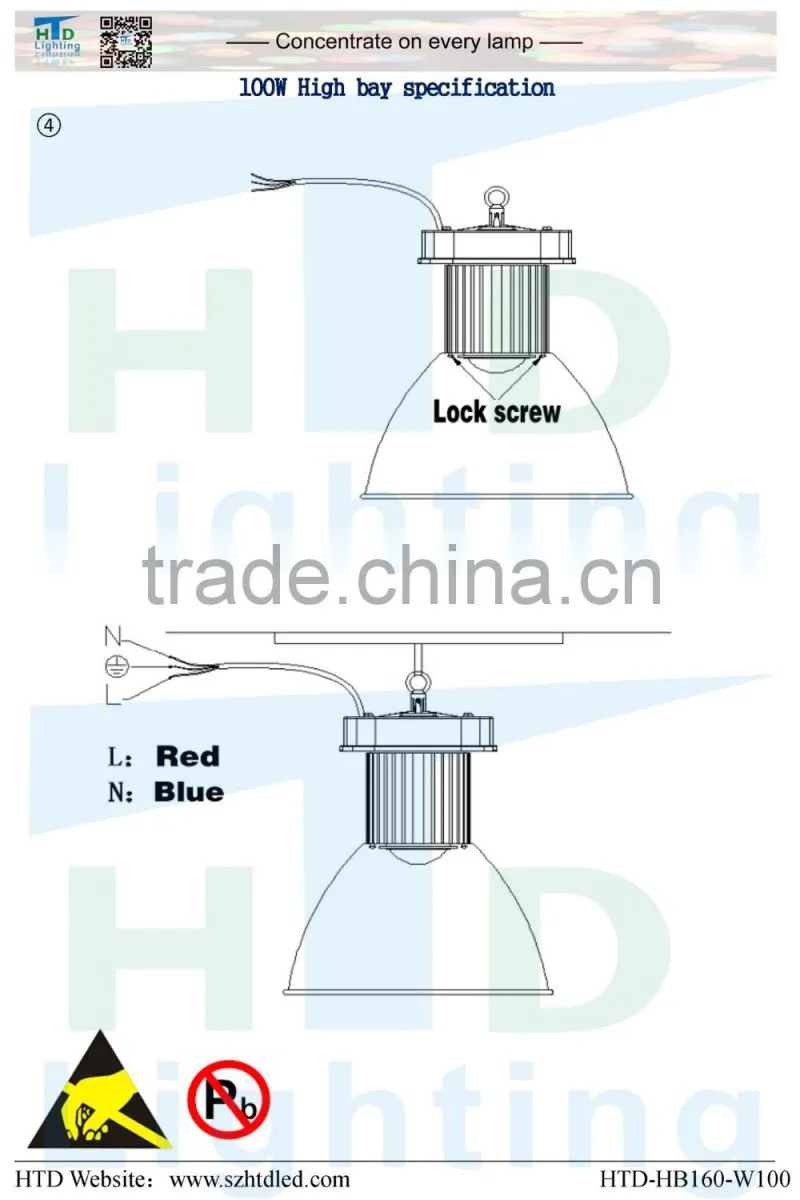 Outdoor 100W LED high bay lamp