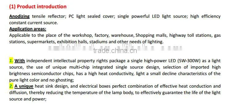 150W LED High bay lighting 3 year warranty