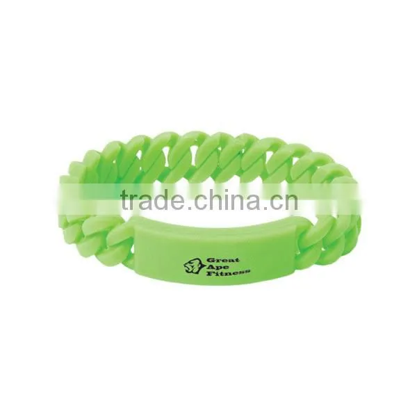 New Design Best Sales Silicone Tyvek Bracelet Twist Rubber Braided Bracelet