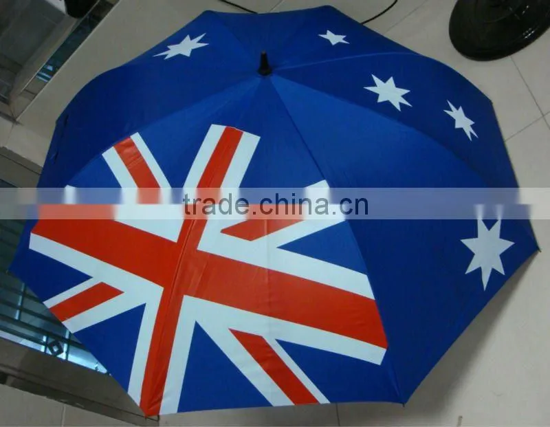 Automatic national flag umbrella,big logo umbrella
