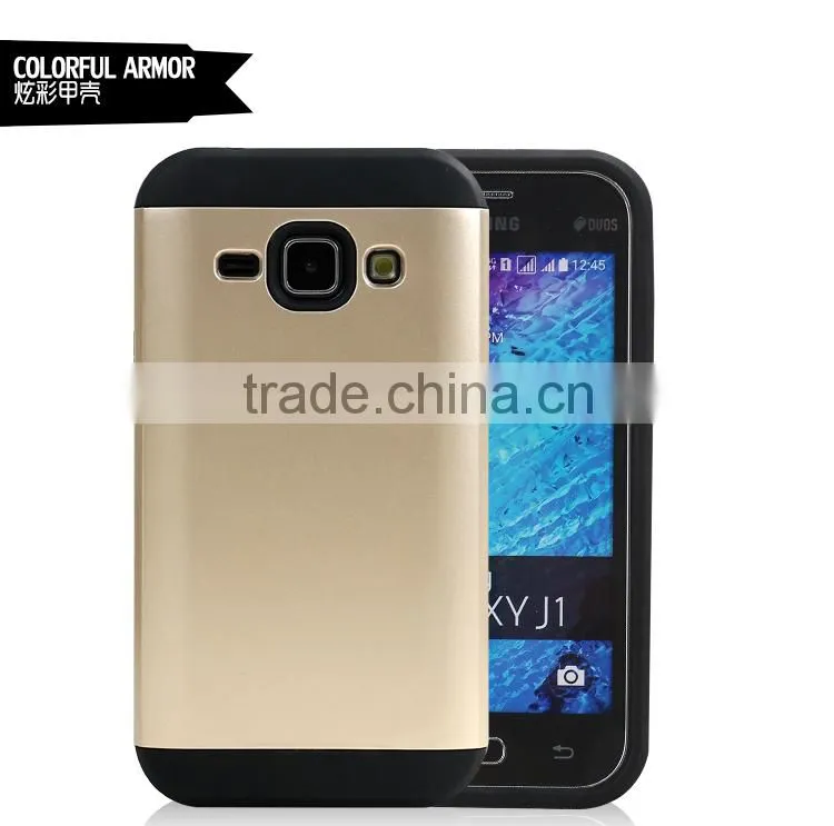 2015 Slim Colorful Armor case for samsung galaxy j1,for samsung galaxy j1 case