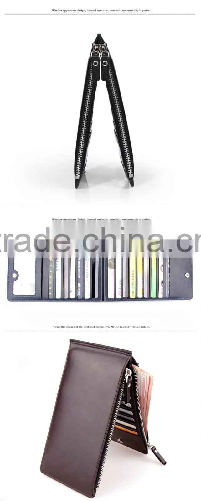alibaba online shopping wholesale leather card holder