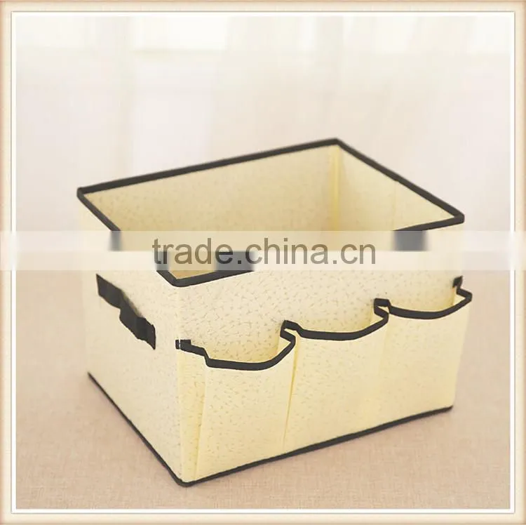 New material sundries organizer non woven cosmetic storage box
