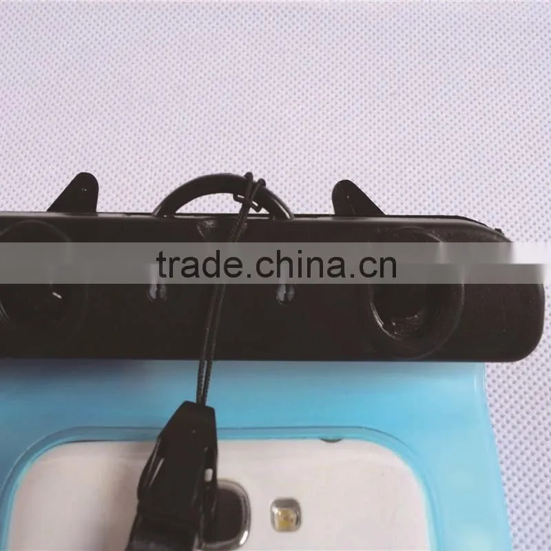 PVC mobile phone waterproof pouch with window
