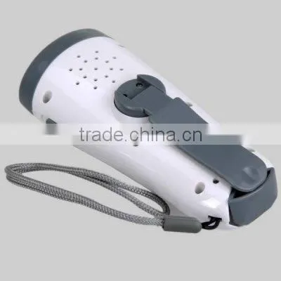 led hand pressing flashlight dynamo flashlight