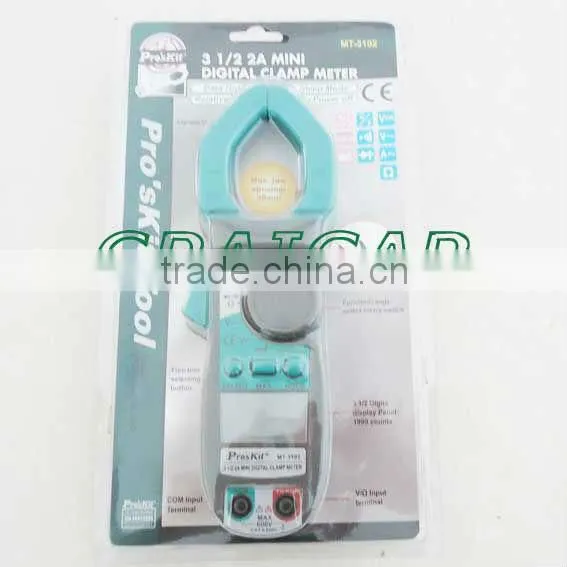 HOT SALE ! Brand ProSkit MT-3102 3 1/2 2A Mini Auto Range Digital Clamp Meter Multimeter