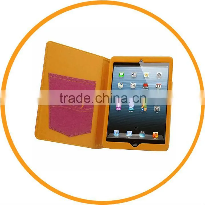 Fashion Jeans Style for iPad Mini Leather Smart Case from Dailyetech