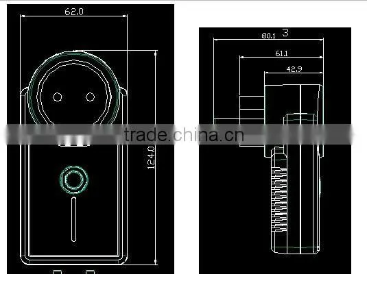 Smart infinite distance control new British standard plug wall mounting wifi socket