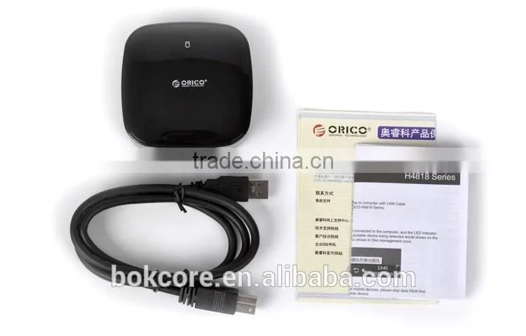 ABS plastic super speed 4 port USB3.0 HUB, black and white color