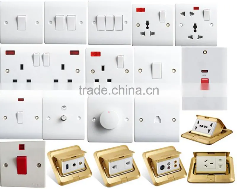 Universal intelligent multimedia floor box socket