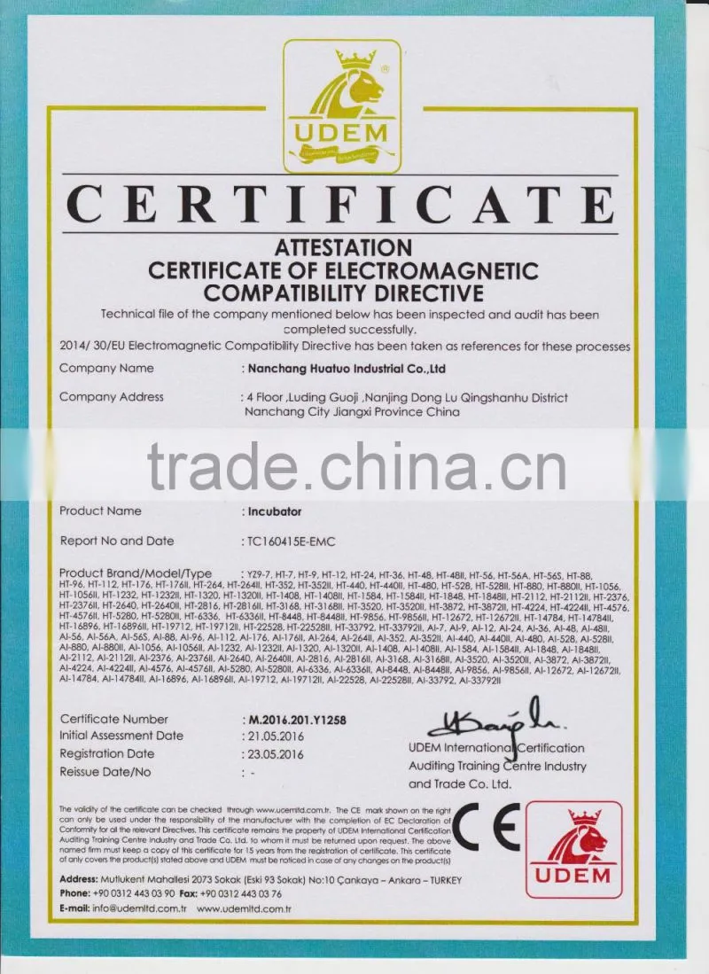 2016 Best price automatic 2112used poultry chicken eggs hatchery incubator machine in China for sale