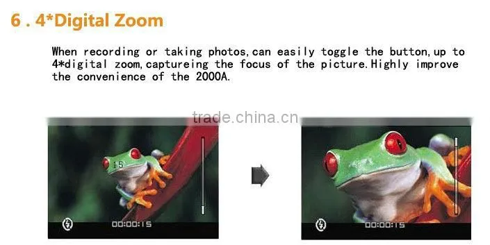 2013 New Car Mirror with G-sensor 1080P Full HD 120 Degree Wide Angle Camera the Registrar Rear View Car DVR Night Vision 2000A