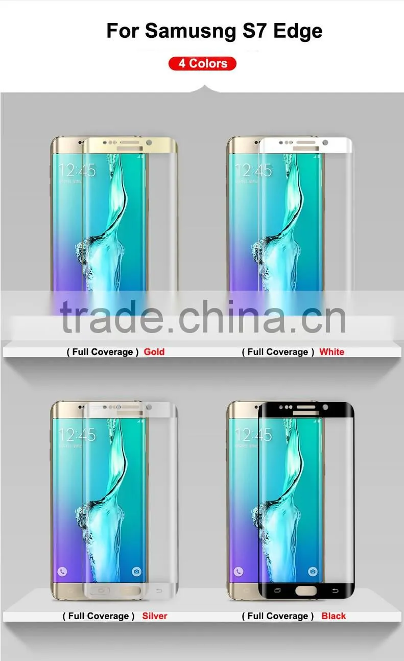 2.5D ARC Round Edge 9H Tempered Glass Full Body Front Protector for Samsung Galaxy S7 Edge