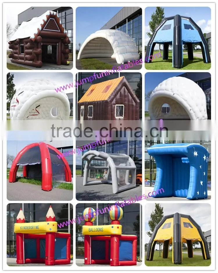 tube with clear cover inflatable transparent tent for customized made