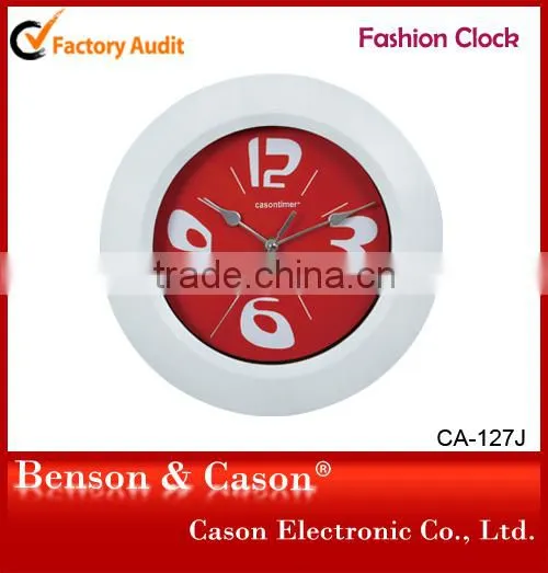 Home Decoration Kids Wall Clock With Cartoon Number Design