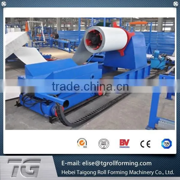 2016 hot sell, machine for sheet metal decoiler , steel roofing roll forming machine decoiler , steel rolling machine