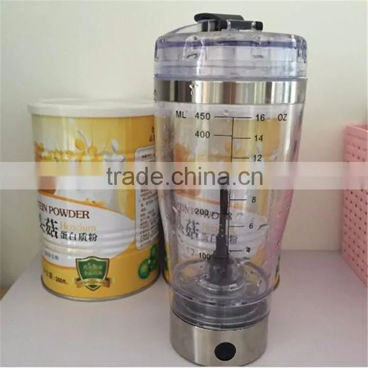 18oz/20oz leakproof Protein powder shake bottle with cap Electric Portable Mixer Bottle