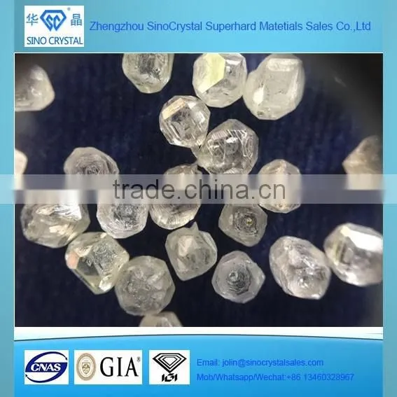 Stock all sizes rough CVD HPHT raw uncut diamond