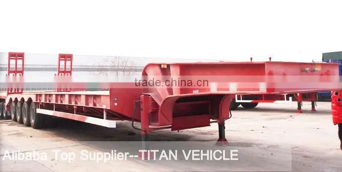 used low bed trailer , Second-hand low bed truck trailer excavator trailer
