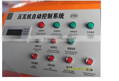 1100 Classic Galvanized Aluminum Colored Glaze Stee tile roof Roll Forming Machine steel profile making machine