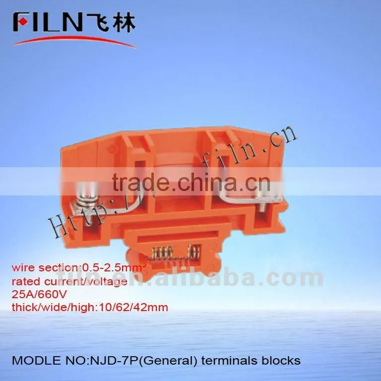 4 core connector terminal block NJD-7D