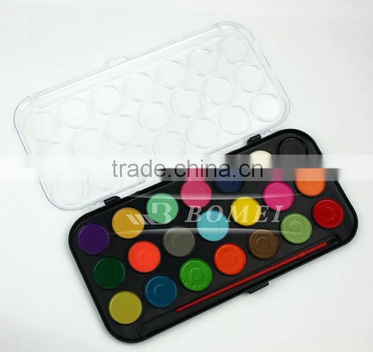 21colours semi dry watercolor paint set