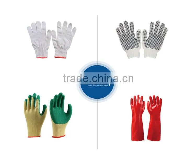 Industrial labor protection low price working leather gloves fully palm