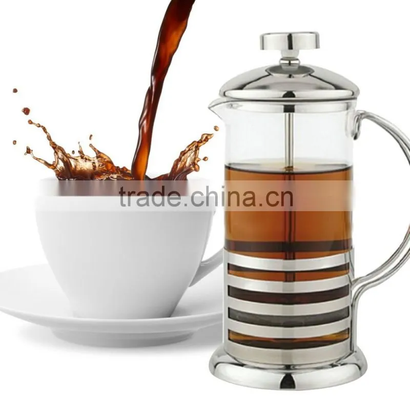 French Press Coffee & Tea Maker Complete Bundle 8-Cups, Best Coffee Press Pot with Heat Resistant Glass