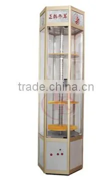 AD-10 wooden shoe cabinet glass shoe rack display
