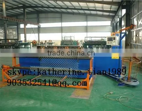 Full automatic chain link fence machine