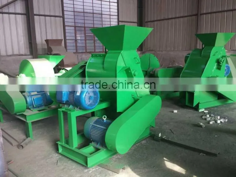 Poultry manure cattle cow manure crushing machine fertilizer crusher for sale