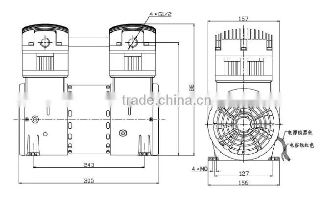 220V/50HZHZ, 1100watts 1.5hp, air compressor pump FOR SALE, OLF1100