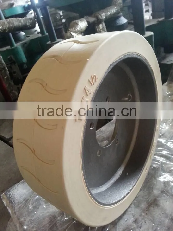 mec 1932es scissor lifts rubber tires 14x41/2 with mould on wheel