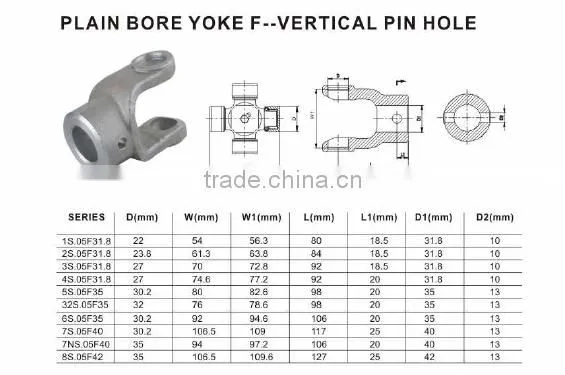 China Factory OEM Heavy Duty Tractor Parts Drive Shaft Yoke