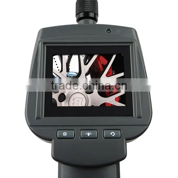 3M Cable Industrial 2.4" HD Endoscope 9mm Camera 4 LED Snake Scope Waterproof IP67 Car Engine Inspection Pipe Borescope