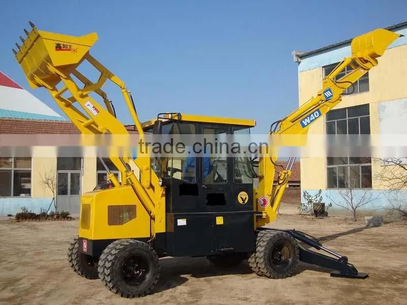 WZ40-16 mini wheel backhoe loader , small backhoe loader for sale 2015 good performence!