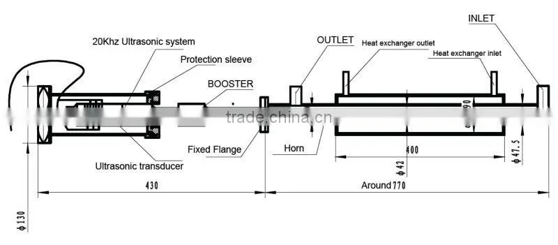 YP-S61 3000W 20Khz Ultrasonic Biodiesel Reactor