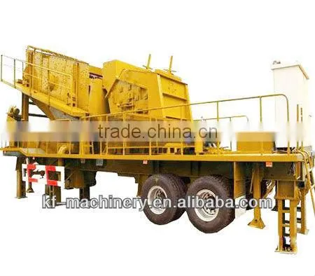 Low Power Consumption Mobile Crushing and screening plant with BV;CE;ISO