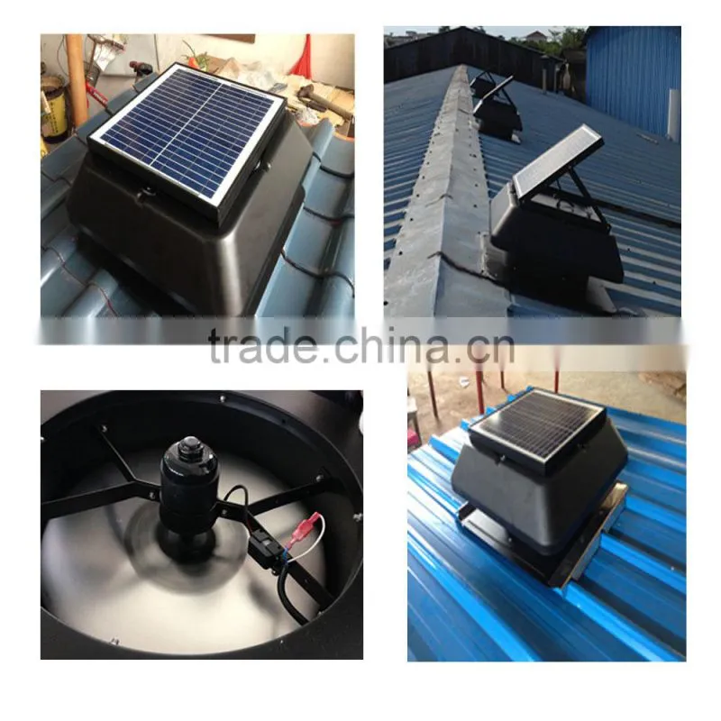 vent goods new desing in wall fan gable fan solar panel( solar cell )Solar Attic fan and ventilation option in DC AC power