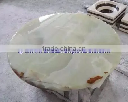 BEAUTIFUL LIGHT GREEN ONYX TABLE TOPS COLLECTION