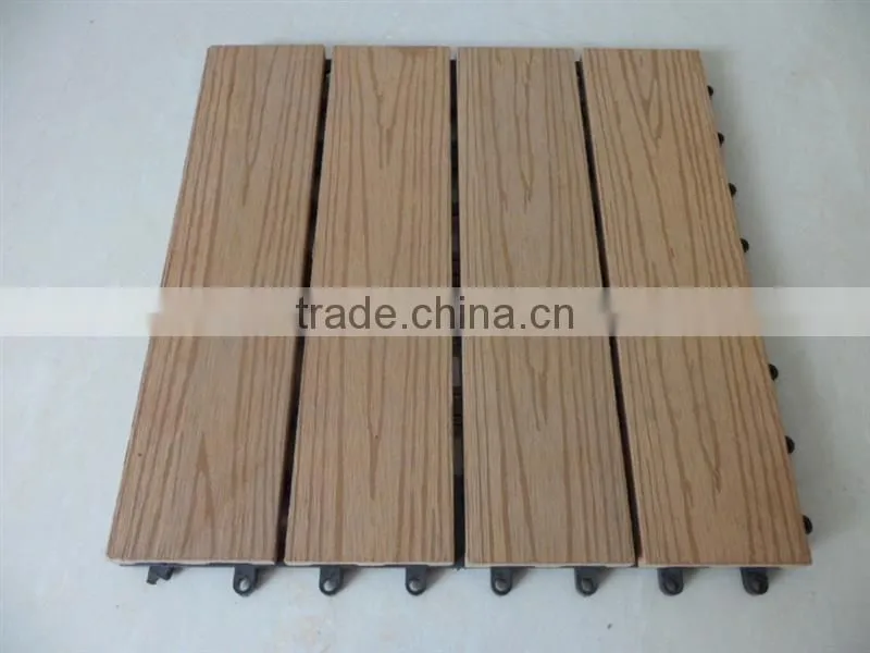 Outdoor Hollow Wood Plastic Composite Decking/WPC Board 310*310*22mm