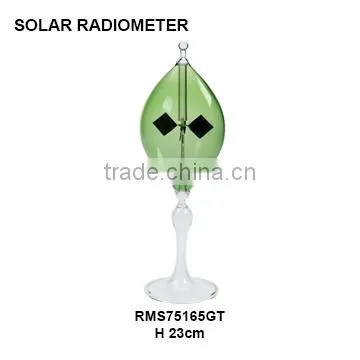 hanging amber crookes radiometer with metal stand RMH75165A-M1
