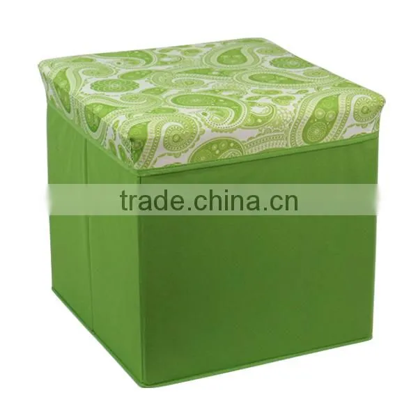 Foldable Grey Large Size Storage Stool