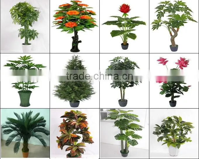 fake plastic plant green palm and banana trees suppliers