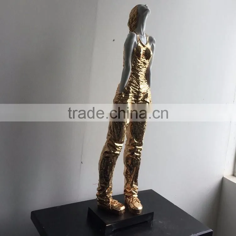FRP girl character sculpture