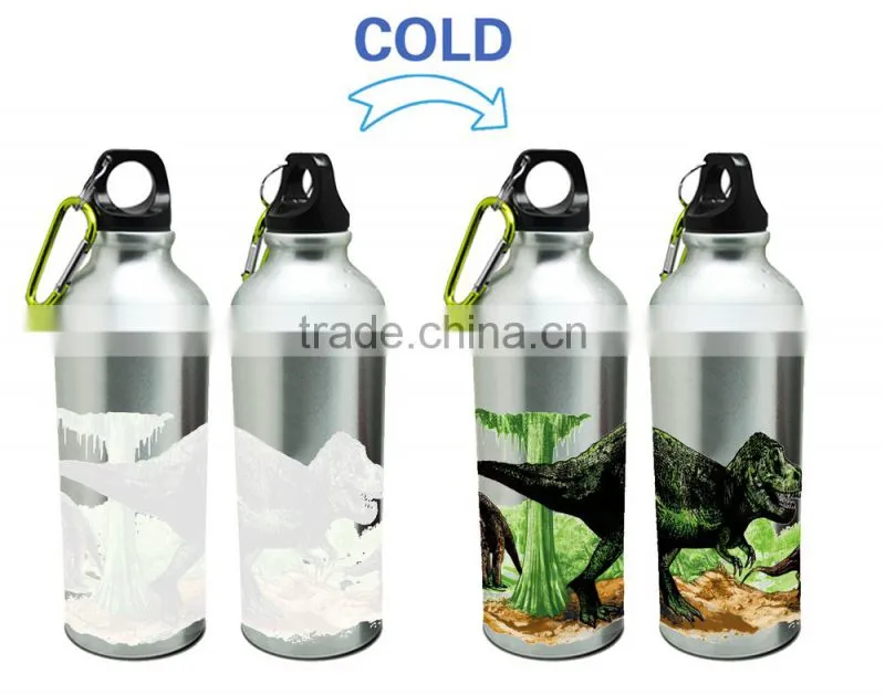 500ml Promotional Aluminum Drinking Cold Color Changing Water Bottle
