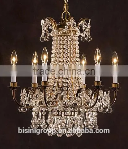 Italian crystal chandelier luxury wrought iron chandelier for kids room decoration - BF07-80118